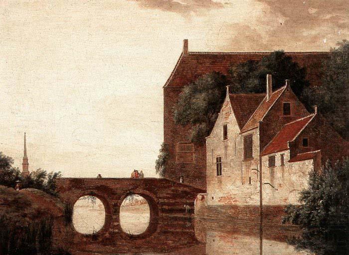 HEYDEN, Jan van der View of a Bridge china oil painting image